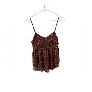 Daisy & Delila H Floral Brown Women's Top medium